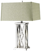 silver trational table lamp